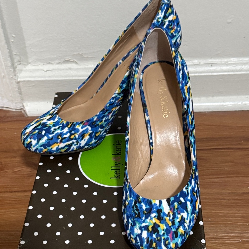 Kelly & Katie Multicolor Patterned Heels